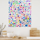 水色の染み ポスター (キッチン)