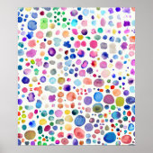 水色の染み ポスター (正面)