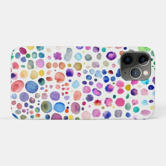 水色の染み Case-Mate iPhoneケース (裏面(横))