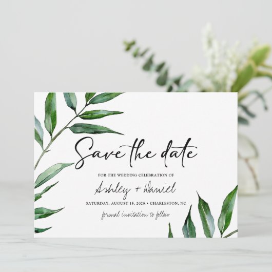 水色の柳離れのカードを保存 セーブザデート (スタンド正面)