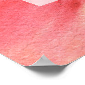 水色の桃の赤ちゃんシャワー ポスター (角)