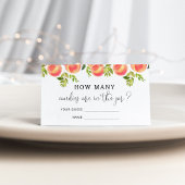 水色の桃は瓶の中にいくつのキャンディーを推測する エンクロージャーカード