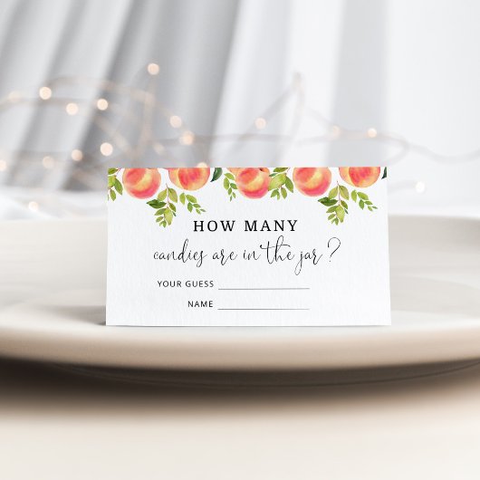 水色の桃は瓶の中にいくつのキャンディーを推測する エンクロージャーカード