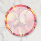 水色の桃 – ありがとう赤ちゃんシャワー フェイバータグ (裏面)