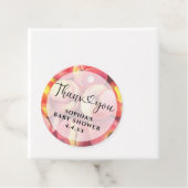 水色の桃 – ありがとう赤ちゃんシャワー フェイバータグ (インサイチュ)