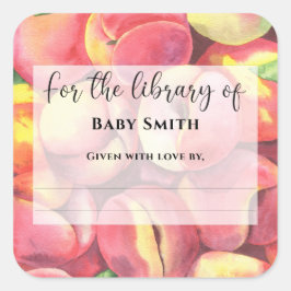 水色の桃 – のライブラリ スクエアシール