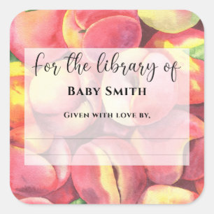 水色の桃 – のライブラリ スクエアシール