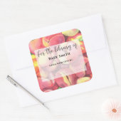 水色の桃 – のライブラリ スクエアシール (封筒)