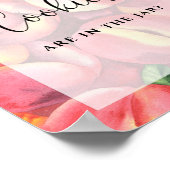 水色の桃 – クッキーの数を推測 ポスター (角)