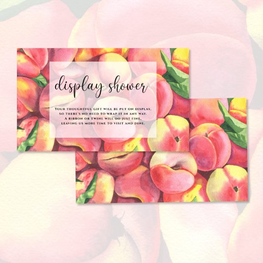 水色の桃 – ディスプレイシャワー エンクロージャーカード