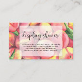 水色の桃 – ディスプレイシャワー エンクロージャーカード (正面)