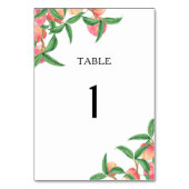 水色の桃 – 結婚のテーブル番号 テーブルナンバー (裏面)