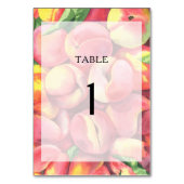 水色の桃 – 結婚のテーブル番号 テーブルナンバー (裏面)