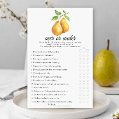 水色の梨のブライダルシャワーオーバーまたはゲーム中