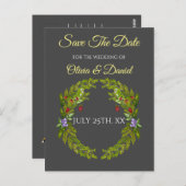 水色の森の果実と結婚キノコの水 ポストカード (正面/裏面)