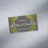 水色の森の果実と結婚キノコの水 マグネット名刺 (インサイチュ)