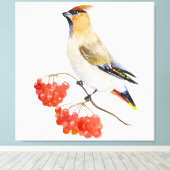 水色の森の鳥の放浪 キャンバスプリント (インサイチュ (ウッドフロア))