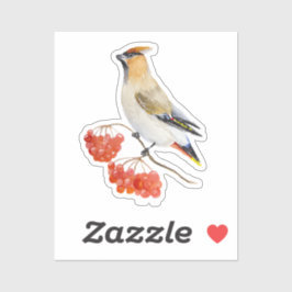 水色の森の鳥の放浪 シール