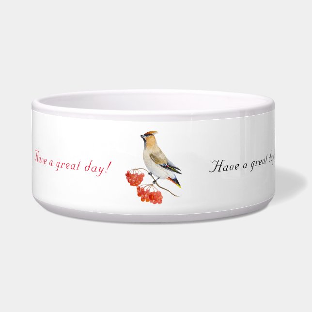 水色の森の鳥の放浪 ボウル (正面)