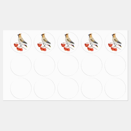 水色の森の鳥の放浪 ラベル (シート)