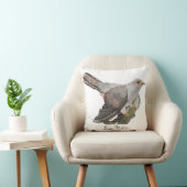 水色の森林鳥 クッション (椅子)