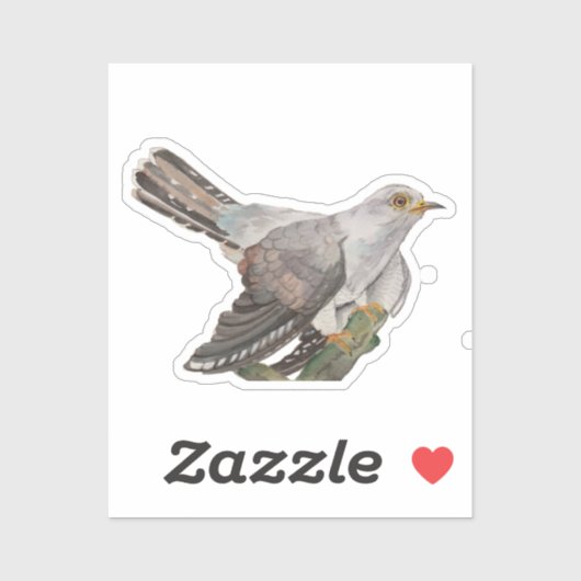 水色の森林鳥 シール (シート)