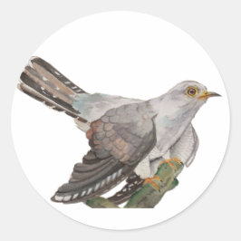 水色の森林鳥 ラウンドシール