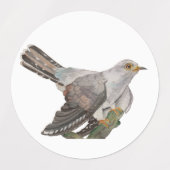 水色の森林鳥 ラベル (デザイン1)