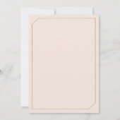 水色の植物性ピンクのフローラ日付を保存 招待状 (裏面)