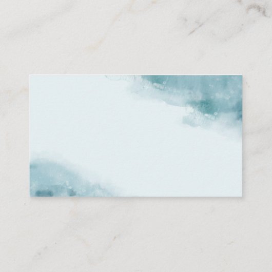 水色の氷色（青） 名刺 (裏面)