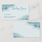 水色の氷色（青） 名刺 (正面/裏面)