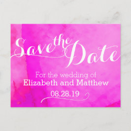 水色の洗絵を描流ピンクはデータカードを保存 案内ポストカード