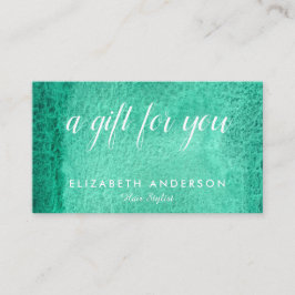 水色の海のグリーンギフト名刺 名刺