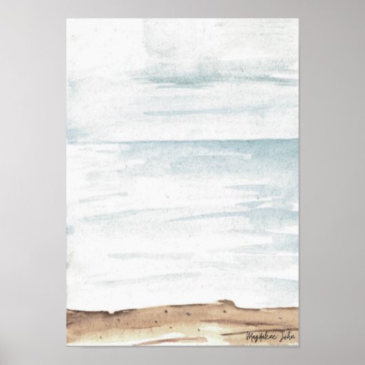 水色の海 ポスター (正面)