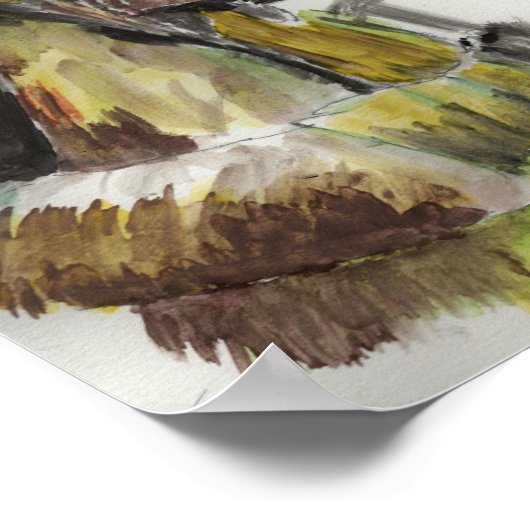 水色の消防士 ポスター (角)