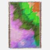 水色の滝、自然 スローブランケット (正面縦)