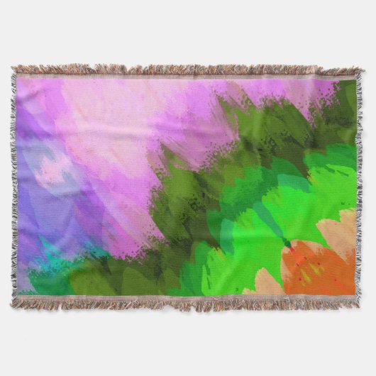 水色の滝、自然 スローブランケット (正面)