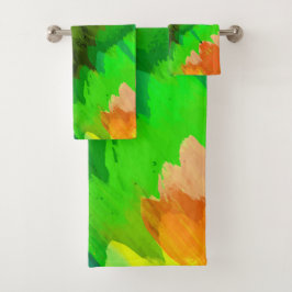 水色の滝、自然 バスタオルセット