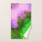 水色の滝、自然 バスタオルセット (ハンドタオル)