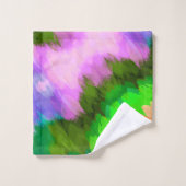 水色の滝、自然 バスタオルセット (ウォッシュタオル)