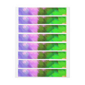 水色の滝、自然 ラップアラウンドラベル (シート)