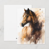 水色の熟考の馬 シーズンカード (正面/裏面)