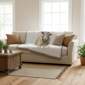 水色の牧草地色彩の鮮やかの白い羊 スローブランケット