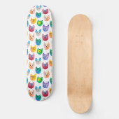 水色の猫や友人 スケートボード (正面)