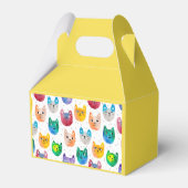 水色の猫や友人 フェイバーボックス (裏面サイド)