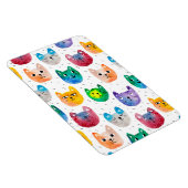 水色の猫や友人 マグネット (右側)