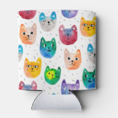 水色の猫や友人 缶クーラー (裏面)