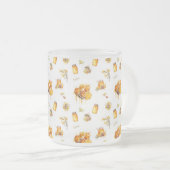 水色の甘い蜂蜜 フロストグラスマグカップ (正面右)