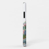 水色の砂漠の花のサボテン。 Case-Mate iPhoneケース (裏面/右)
