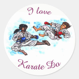 水色の空手男戦トーナメントバトル ラウンドシール